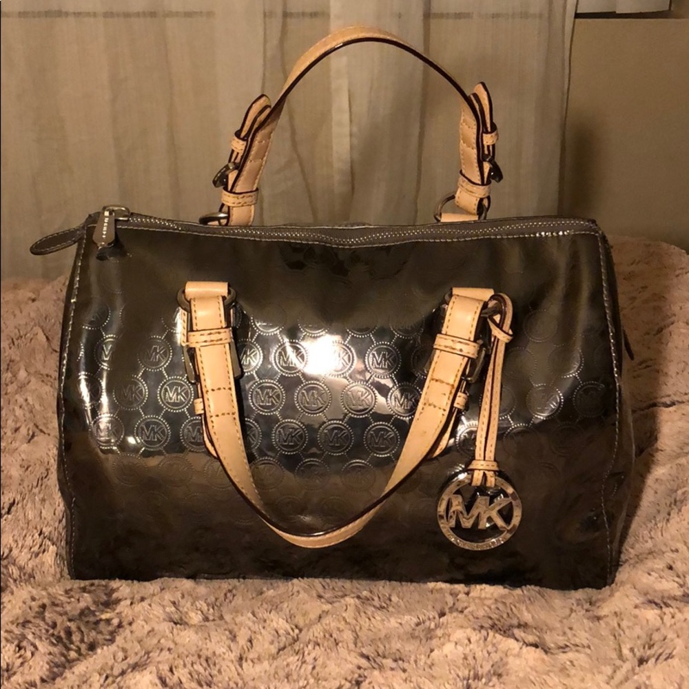 Michael Kors - Metallic Gray Handbag (Grayson)